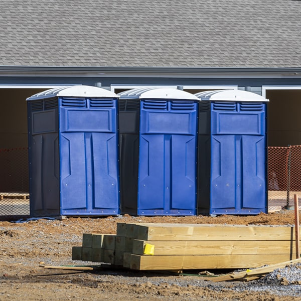 how often are the porta potties cleaned and serviced during a rental period in Western Nebraska